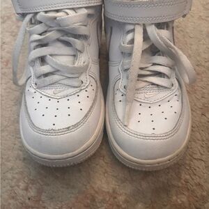 toddles white nikes .